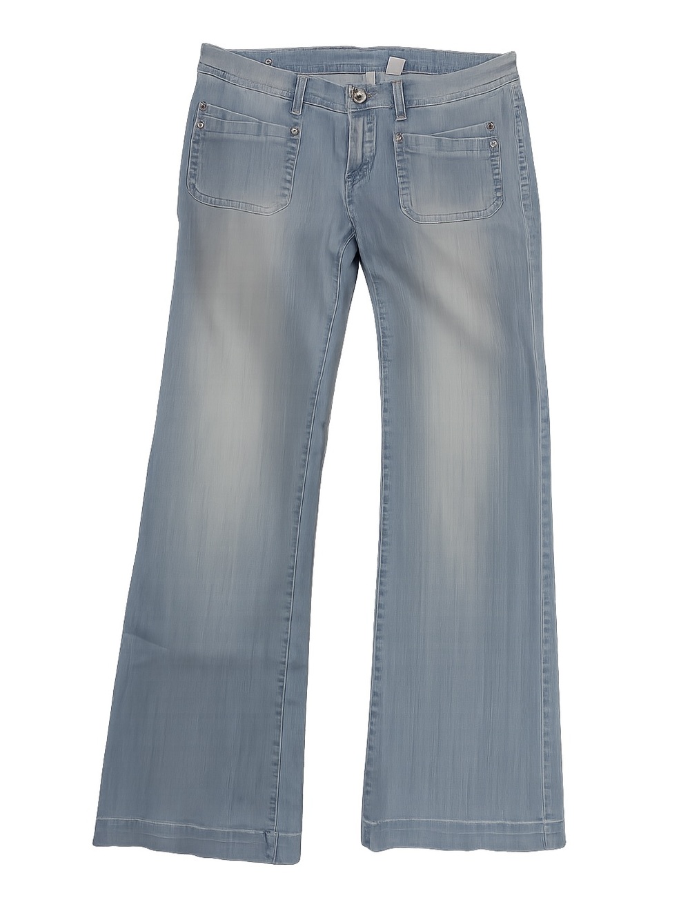 MNG Jeans Women's Blue Cotton/Elastane Pants Size 10 Made in China RN#115455